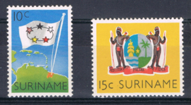 SURINAME POSTFRIS NVPH 347-348  ++ M 027