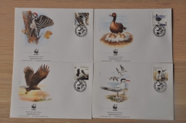 213 ++ FDC WWF WNF WERELD NATUUR FONDS ++ ZWEDEN VOGELS BIRDS