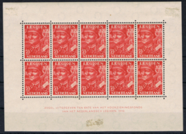 NEDERLAND 1942 NVPH 402/403 VELLEN PLAK(REST) ++ D(A) 132