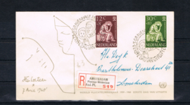 NEDERLAND 1960 FDC E42 OPEN KLEP