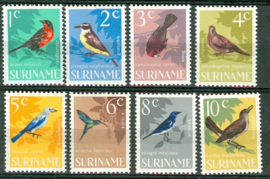 SURINAME POSTFRIS NVPH 439-46 VOGELS BIRDS