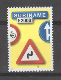 REP. SURINAME 2000 ZBL SERIE 1070 VERKEERSBORD