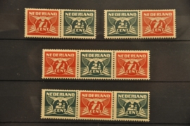 NEDERLAND 1940 NVPH 379A-D PLAK(REST) ++ P 129