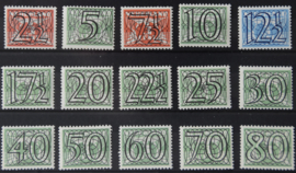 NEDERLAND 1940 NVPH 356-73 POSTFRIS ++ Q 274 AB + CERTIFICAAT