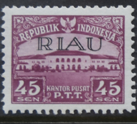 RIAU 1954 ZBL 10  POSTFRIS