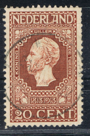 NEDERLAND 1913 NVPH 95 GESTEMPELD ++ J 027