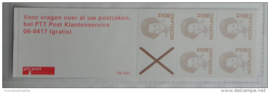 POSTZEGELBOEKJE PZB PB 43D POSTFRIS ++ A