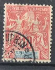 P 251 ++ MADAGASCAR 1902 CANCELLED USED