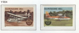 REP. SURINAME 1984 ZBL SERIE 397 VLIEGTUIG AIRPLANE