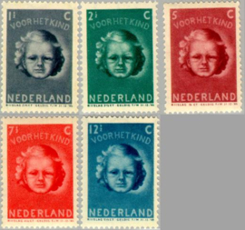 NEDERLAND 1945 NVPH 444-448 POSTFRIS