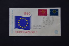 NEDERLAND 1960 FDC E45 GESLOTEN KLEP