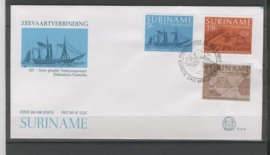 REP. SURINAME ZBL FDC E017AB SCHEPEN SHIPS