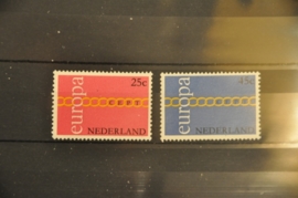 NEDERLAND 1971 NVPH 990-91 ++ P 010A