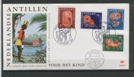 ANTILLEN 1967 FDC E048 KINDERZEGELS