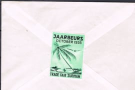 SURINAME  NVPH FDC E 07VB open maar met zegel (speciaal catalogus)