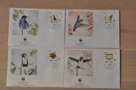 232 ++ FDC WWF WNF WERELD NATUUR FONDS ++ CUBA VOGELS BIRDS KOLIBRIE