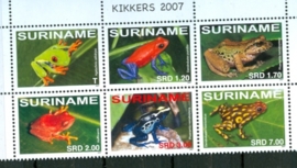 REP. SURINAME 2007 ZBL SERIE 1493 KIKKERS