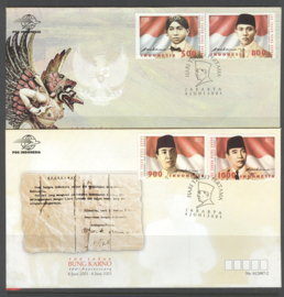 INDONESIË FDC 2001-07ab