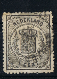 NEDERLAND 1869 NVPH 14 GESTEMPELD ++ P 323