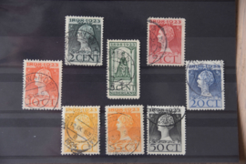 NEDERLAND 1923 NVPH 121-128 GESTEMPELD ++ A 439