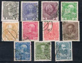 1913 ANK 139x-149x USED GESTEMPELD ++ S 141