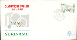 REP. SURINAME ZBL FDC E175 OLYMPISCHE SPELEN