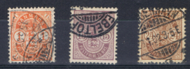 1901  Michel 37-39 gestempeld ++ C 353