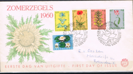 NEDERLAND 1960 FDC E43 OPEN KLEP