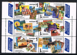 NEDERLAND 2011 NVPH 2879/2884 POSTCROSSING