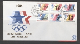 INDONESIË 1984 FDC 158 OLYMPISCHE SPELEN