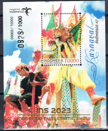 INDONESIË 2023 ZBL 3875 (B 426) INDONESIA NUMISMATIC  KARNIVAL