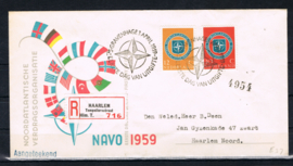 NEDERLAND 1958 FDC E37 OPEN KLEP