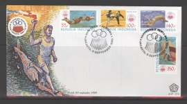 INDONESIË 1985 FDC 173 OLYMPISCHE SPELEN