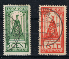 NEDERLAND 1923 NVPH 121-131 GESTEMPELD ++ Q 329ab