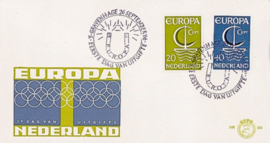 NEDERLAND 1966 FDC E80 OPEN KLEP ++ VOORBEELD SCAN