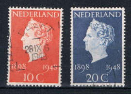 NEDERLAND 1948 NVPH 504-505 GEBRUIKT ++ (S) LEES