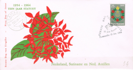 SURINAME  NVPH FDC E 34VBaa