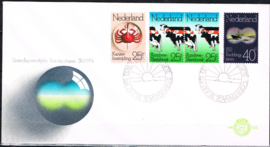 NEDERLAND NVPH FDC E 133 BLOK DUBBELE KOE GESLOTEN KLEP