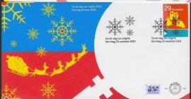 NEDERLAND NVPH FDC E491 KERSTMIS CHRISTMAS