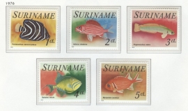 REP. SURINAME 1976 ZBL SERIE 027 VISSEN FISHES