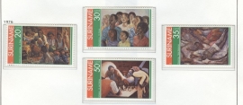 REP. SURINAME 1976 ZBL SERIE 037 SCHILDERS PAINTERS