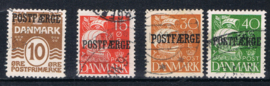 1927  Michel 11-14 POSTFAERGE gestempeld ++ F315