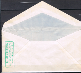 NEDERLAND 1950 FDC E2 OPEN KLEP