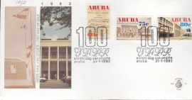 ARUBA 1992 FDC E 037 POSTDIENST