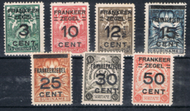1927 NVPH 130-136 BRANDKAST  ++ Q 335