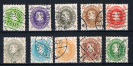1930 Michel 185-194 gestempeld ++ F 316