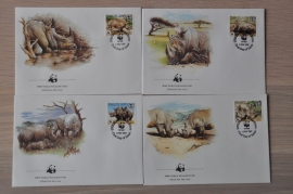 273 + FDC WWF WNF WERELD NATUUR FONDS ++ SWAZILAND NEUSHOORN RHINO