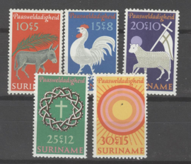 SURINAME POSTFRIS NVPH 556-60 PASEN