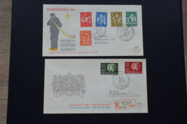 FDC JAARGANG 1961 COMPLEET GEBRUIKT. CAT 41€