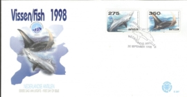 ANTILLEN 1998 FDC E297 HAAI MANTA ROG